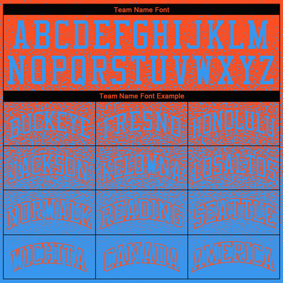 Custom Stitched Orange Powder Blue Fade Fashion Sports Pullover Sweatshirt Hoodie