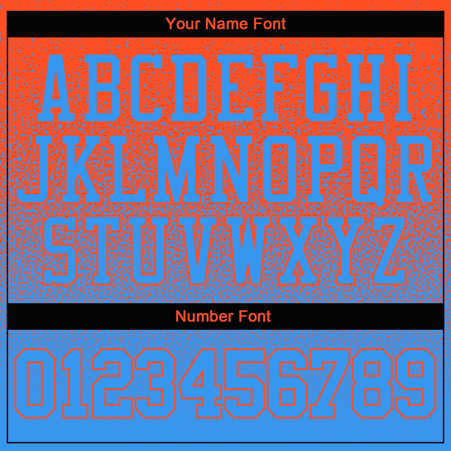 Custom Stitched Orange Powder Blue Fade Fashion Sports Pullover Sweatshirt Hoodie