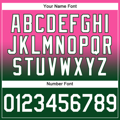 Custom Stitched Pink White-Green Fade Fashion Sports Pullover Sweatshirt Hoodie