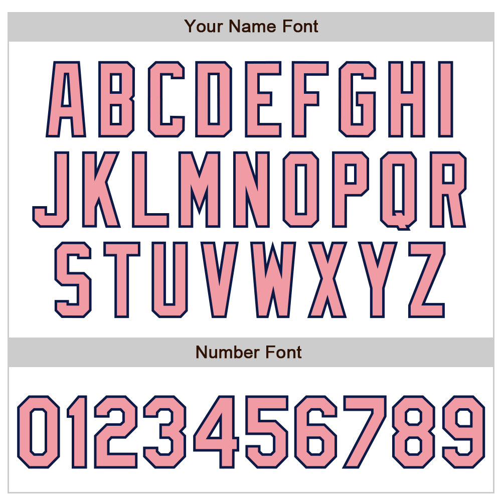 Custom White Pinstripe Medium Pink-Navy Authentic Fade Fashion Baseball Jersey