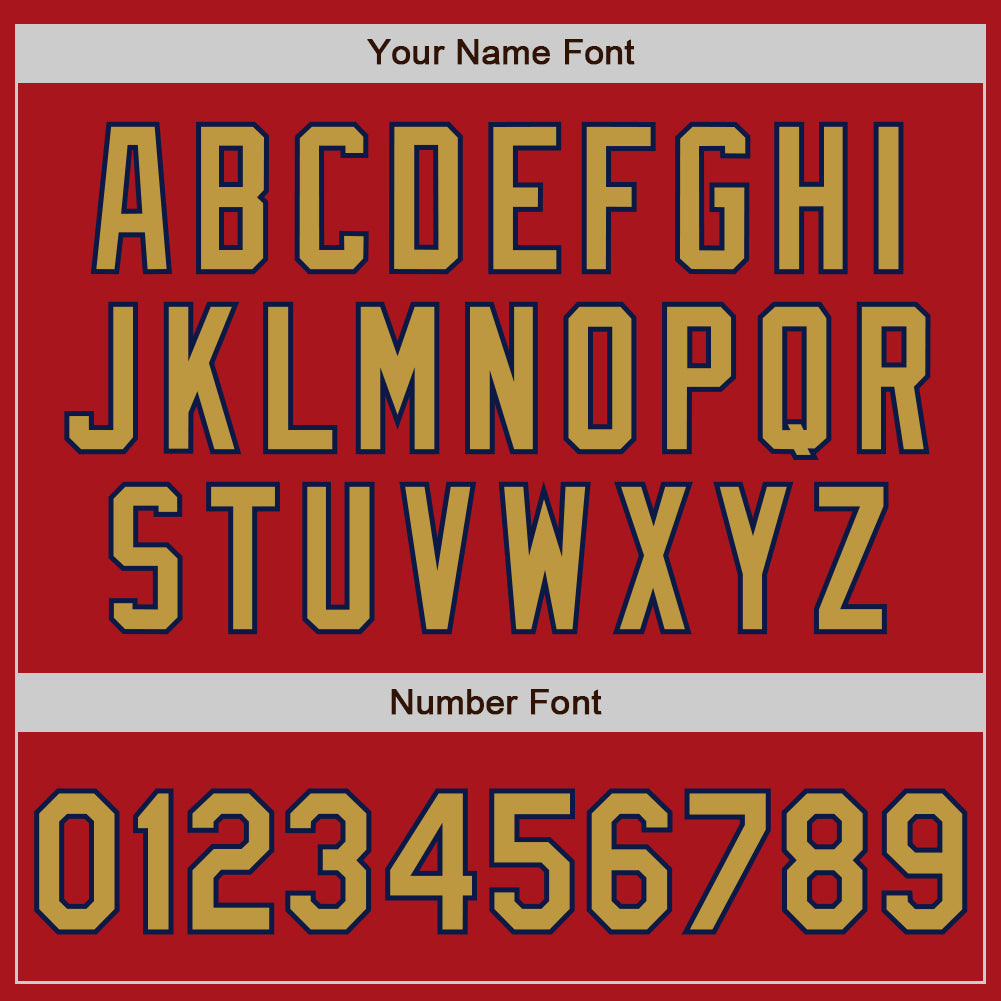 Custom Red Pinstripe Old Gold-Navy Authentic Fade Fashion Baseball Jersey