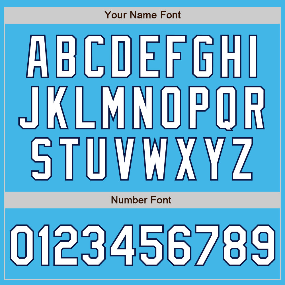 Custom Sky Blue Pinstripe White-Navy Authentic Fade Fashion Baseball Jersey