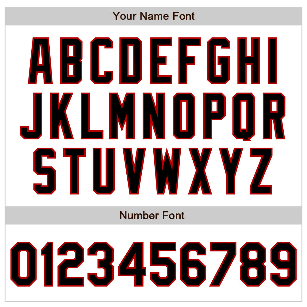 Custom White Pinstripe Black-Red Authentic Fade Fashion Baseball Jersey