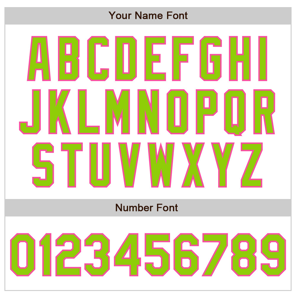 Custom White Pinstripe Neon Green-Pink Authentic Fade Fashion Baseball Jersey