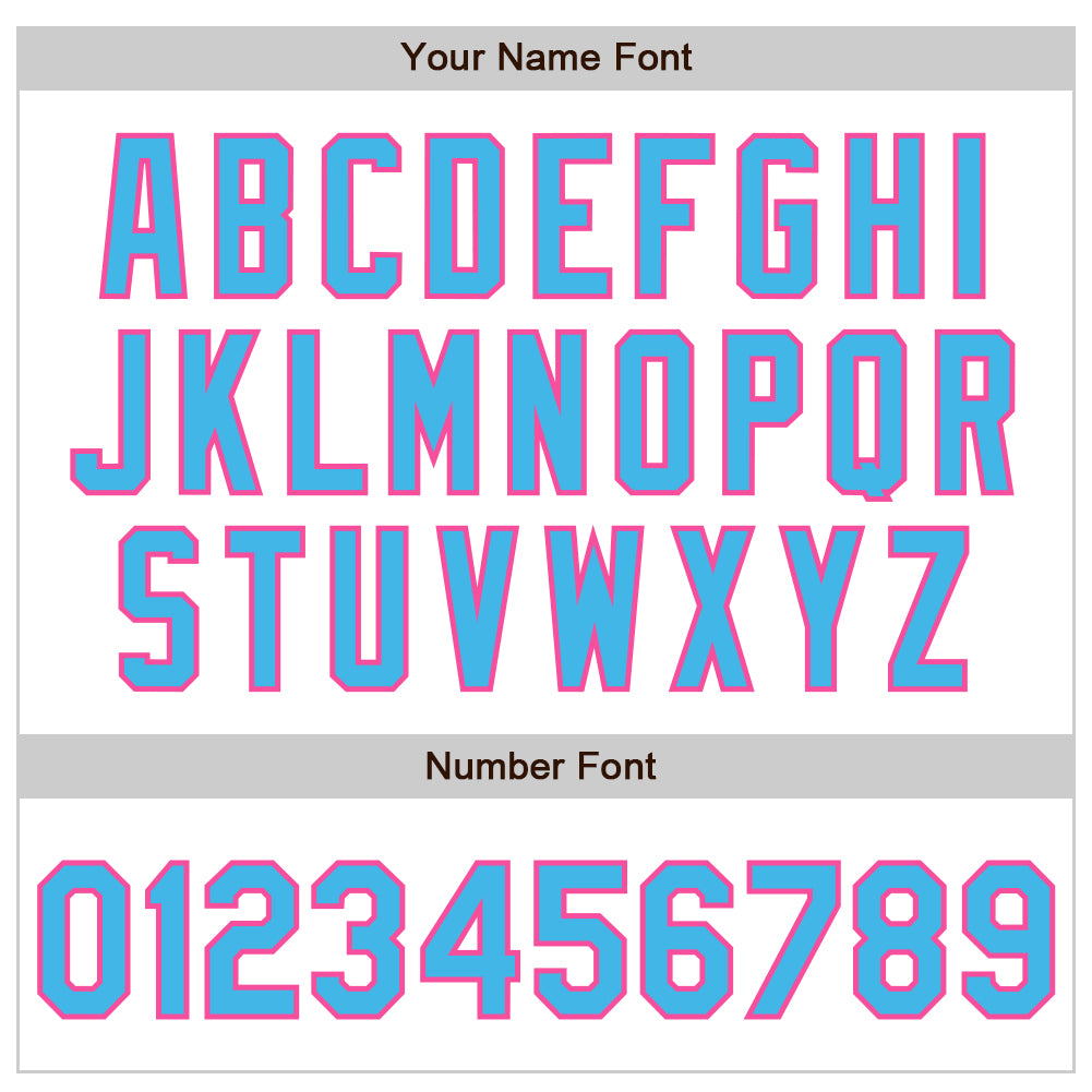 Custom White Pinstripe Sky Blue-Pink Authentic Fade Fashion Baseball Jersey