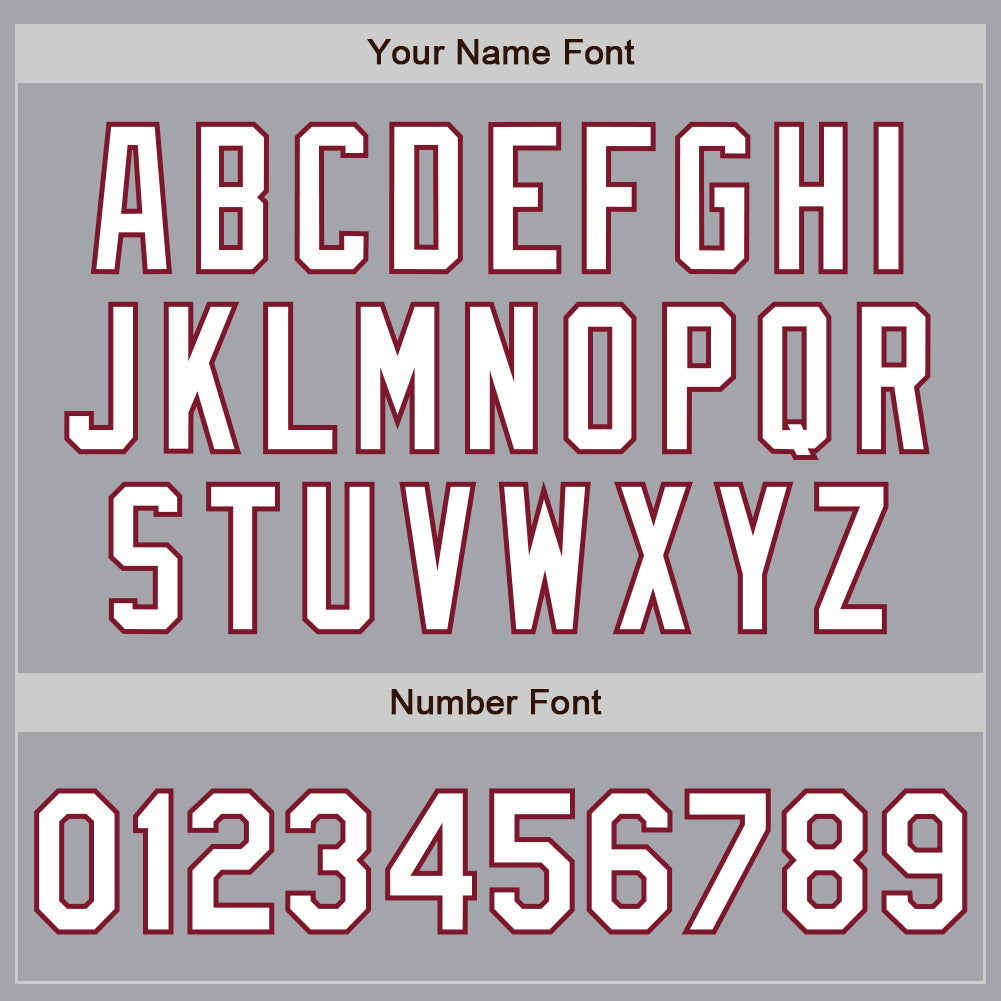 Custom Gray Pinstripe White-Crimson Authentic Fade Fashion Baseball Jersey