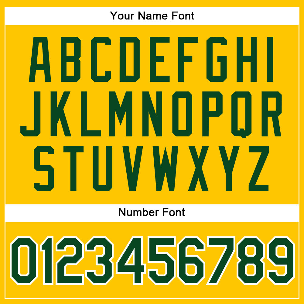 Custom Yellow Green Pinstripe Green-White Authentic Baseball Jersey