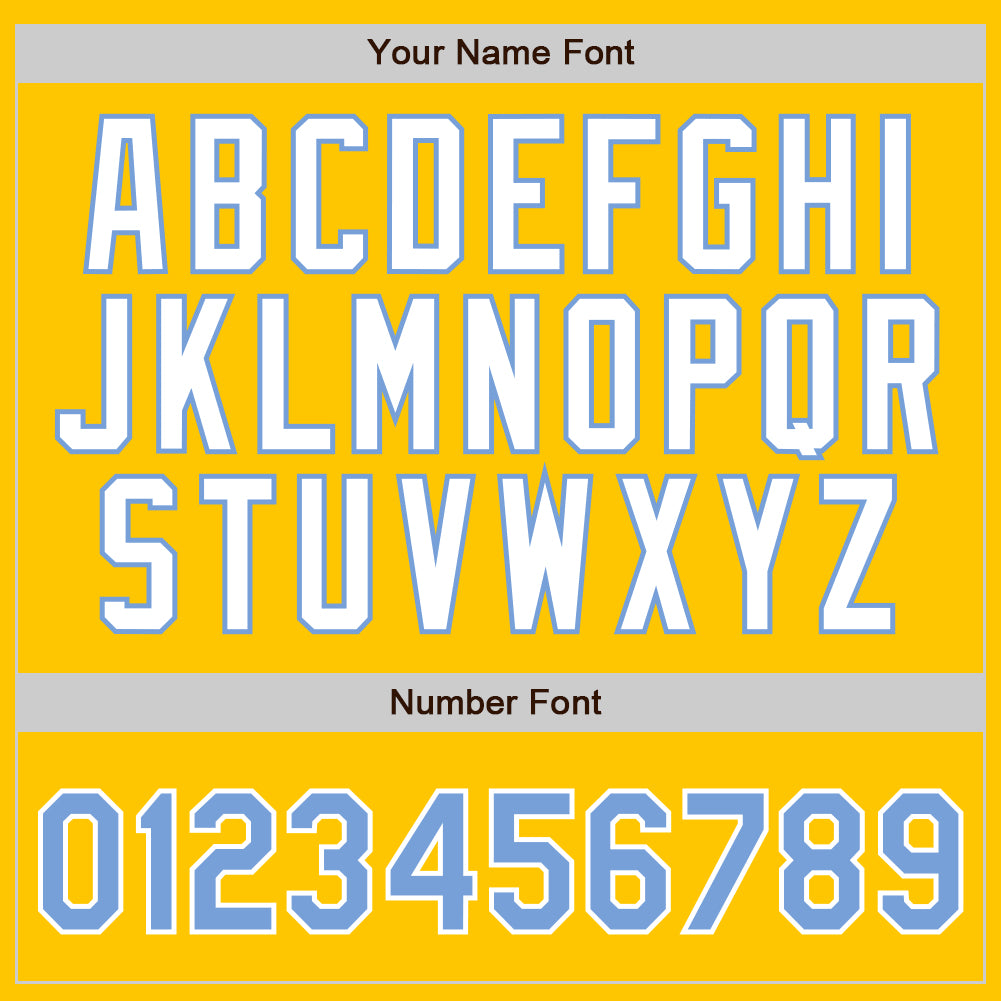 Custom Yellow Light Blue Pinstripe Light Blue-White Authentic Baseball Jersey