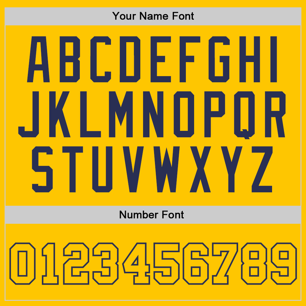 Custom Gold Gold-Navy Authentic Throwback Basketball Jersey