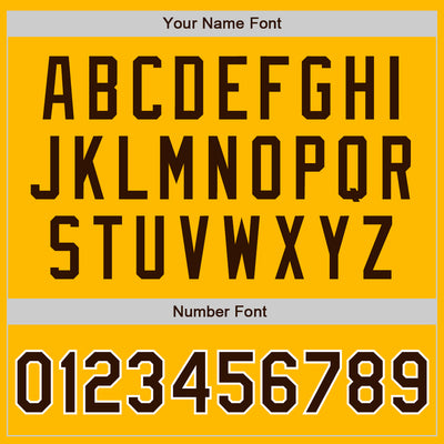 Custom Gold Brown Pinstripe Brown-White Authentic Baseball Jersey