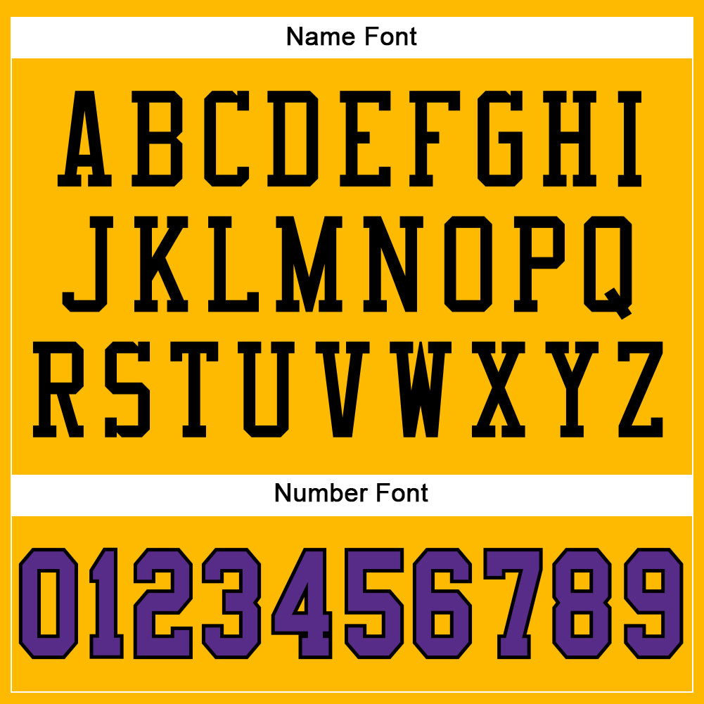 Custom Gold Purple-Black Mesh Authentic Football Jersey