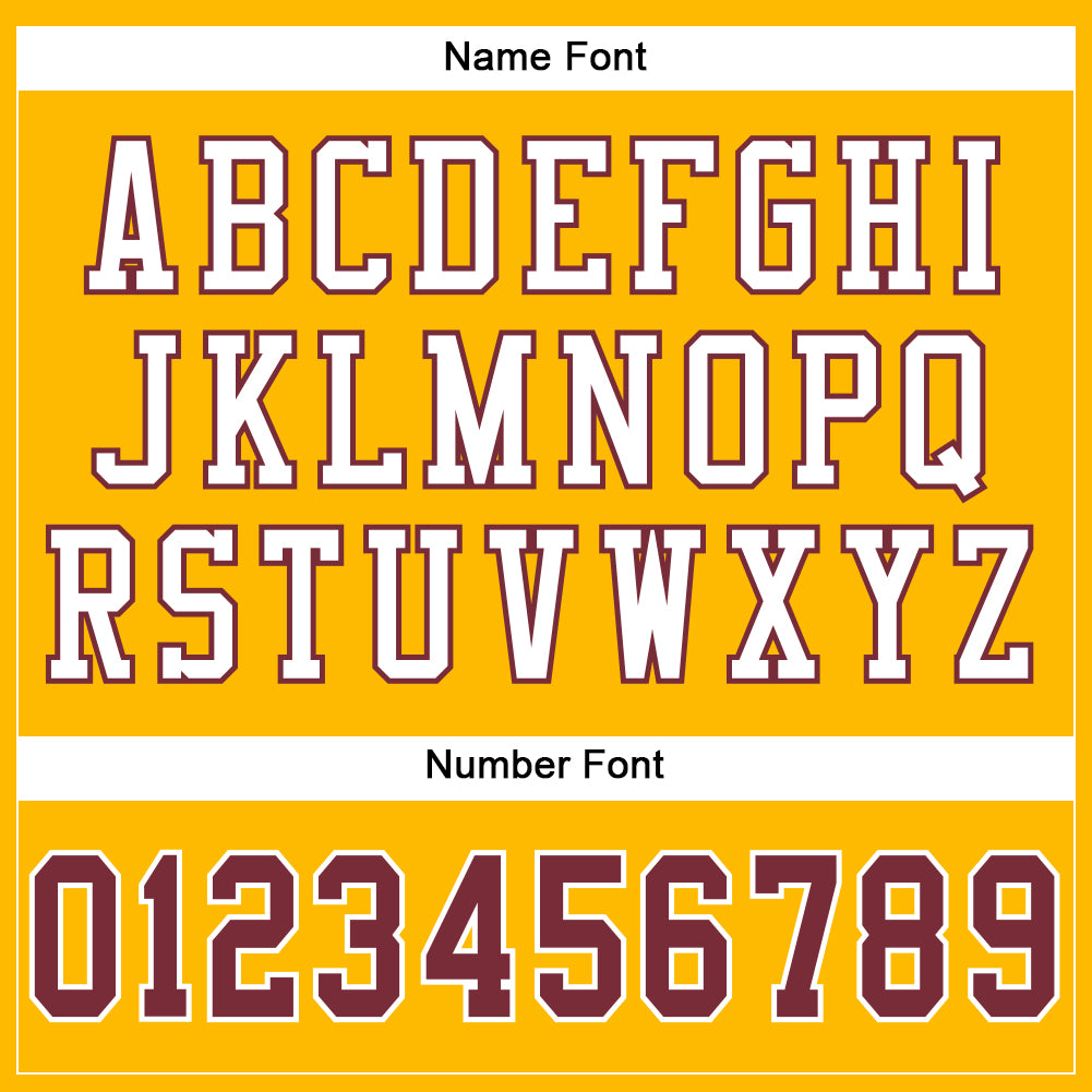 Custom Gold Burgundy-White Mesh Authentic Football Jersey