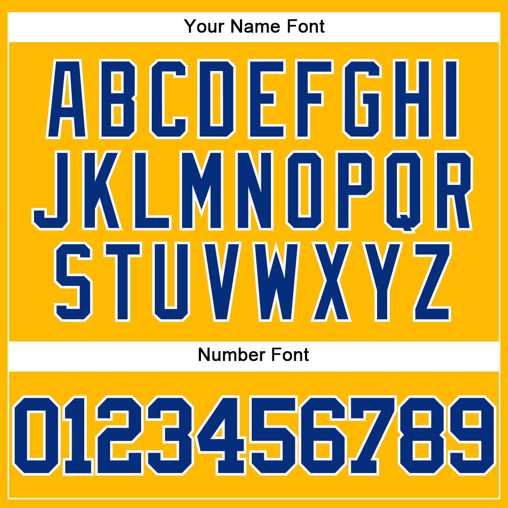 Custom Gold Royal-White Authentic Baseball Jersey