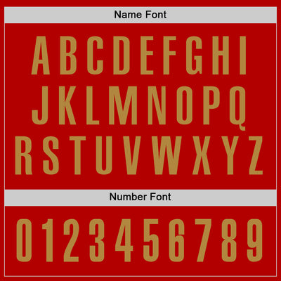 Custom Red Old Gold Performance Golf Polo Shirt