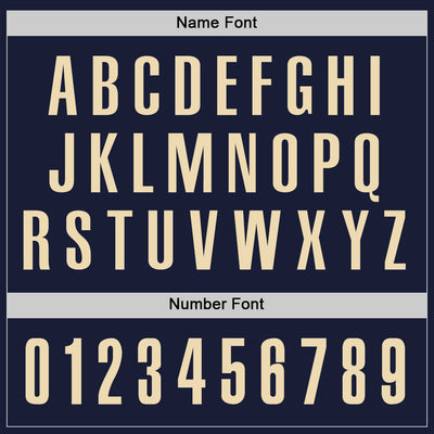 Custom Navy Cream Performance Golf Polo Shirt