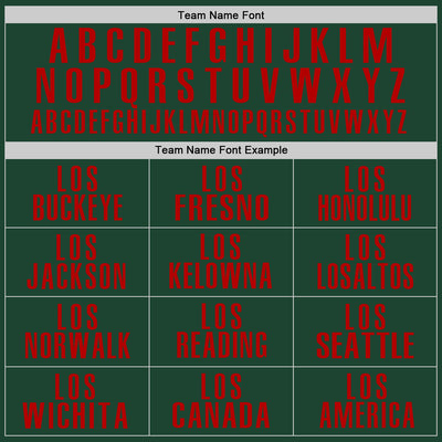 Custom Green Red Performance Golf Polo Shirt