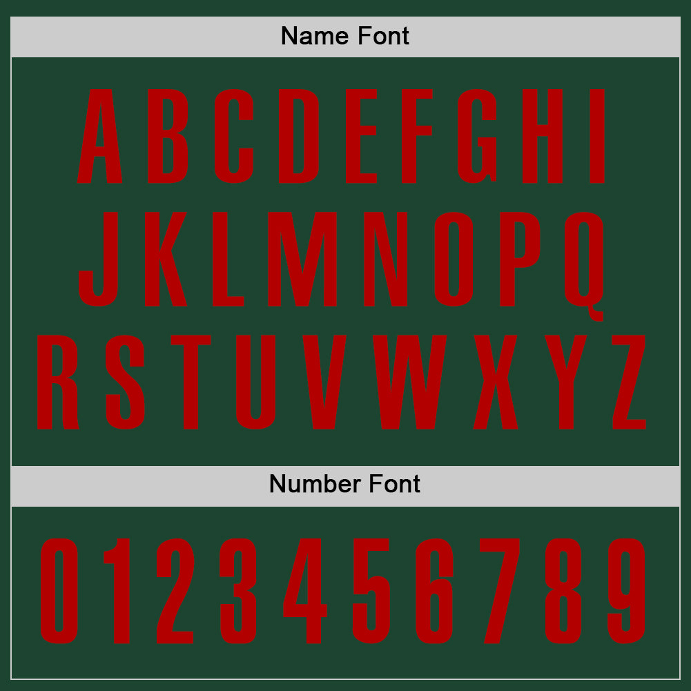 Custom Green Red Performance Golf Polo Shirt