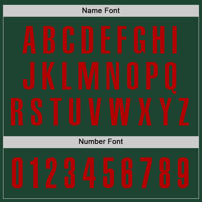 Custom Green Red Performance Golf Polo Shirt