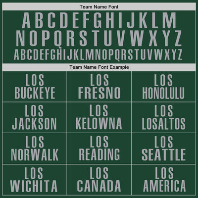 Custom Green Gray Performance Golf Polo Shirt