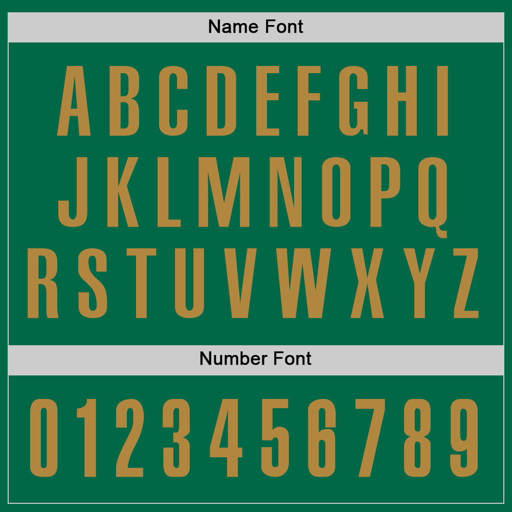 Custom Kelly Green Old Gold Performance Golf Polo Shirt