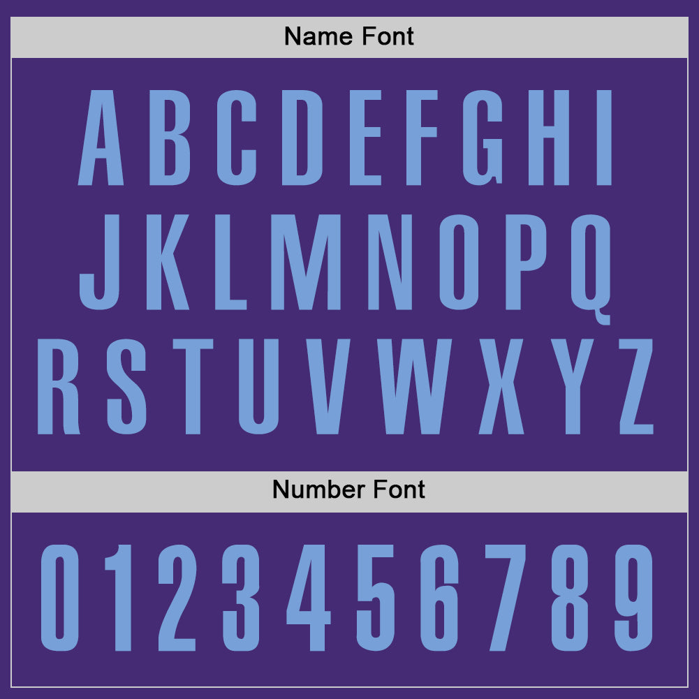 Custom Purple Light Blue Performance Golf Polo Shirt