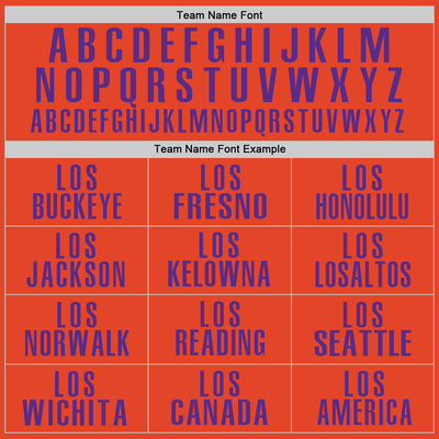 Custom Orange Purple Performance Golf Polo Shirt