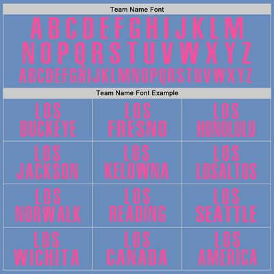 Custom Light Blue Pink Performance Golf Polo Shirt