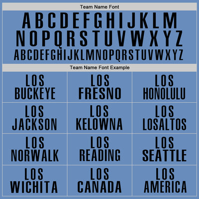 Custom Light Blue Black Performance Golf Polo Shirt