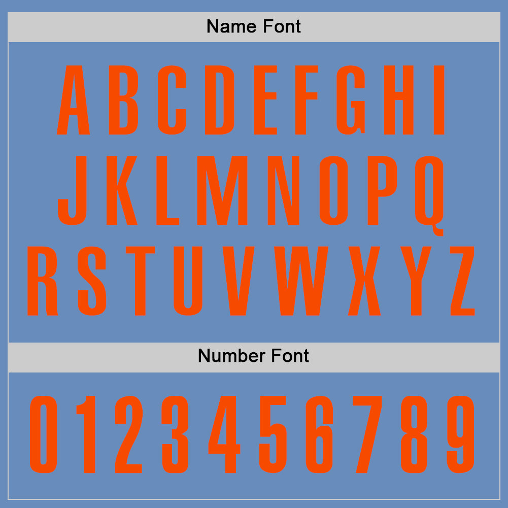 Custom Light Blue Orange Performance Golf Polo Shirt