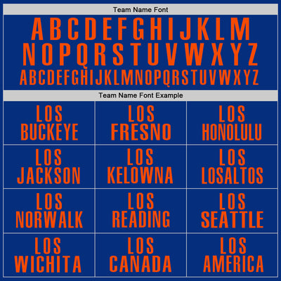 Custom Royal Orange Performance Golf Polo Shirt