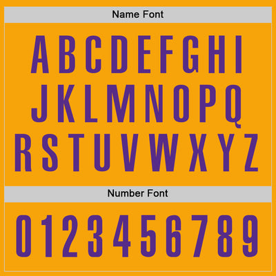 Custom Gold Purple Performance Golf Polo Shirt