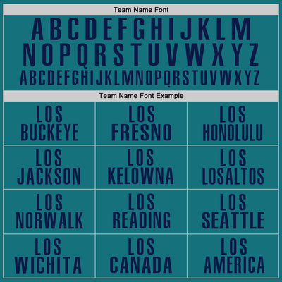 Custom Teal Navy Performance Golf Polo Shirt