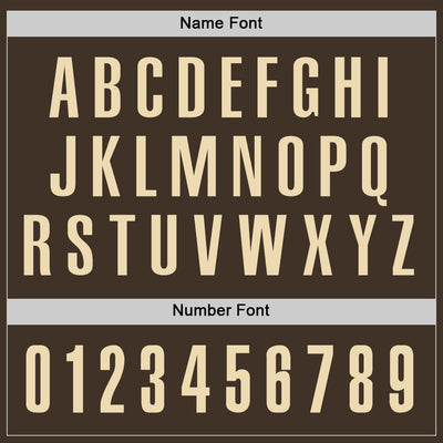 Custom Brown Cream Performance Golf Polo Shirt