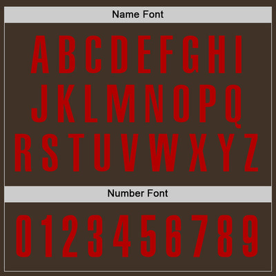 Custom Brown Red Performance Golf Polo Shirt