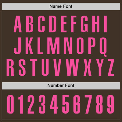 Custom Brown Pink Performance Golf Polo Shirt