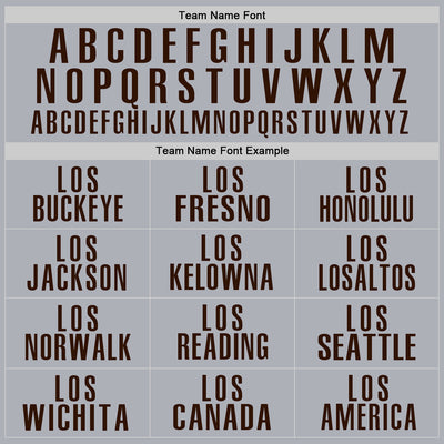 Custom Gray Brown Performance Golf Polo Shirt