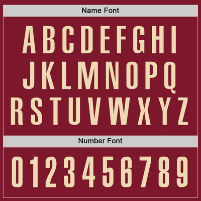 Custom Crimson Cream Performance Golf Polo Shirt