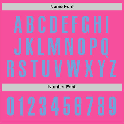 Custom Pink Light Blue Performance Golf Polo Shirt