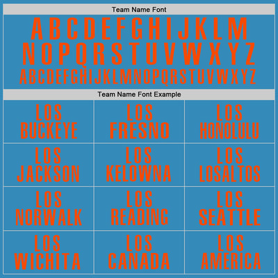 Custom Panther Blue Orange Performance Golf Polo Shirt