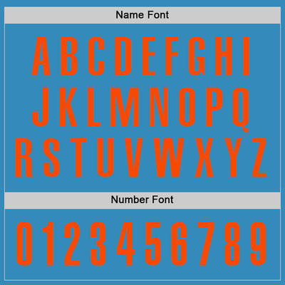 Custom Panther Blue Orange Performance Golf Polo Shirt