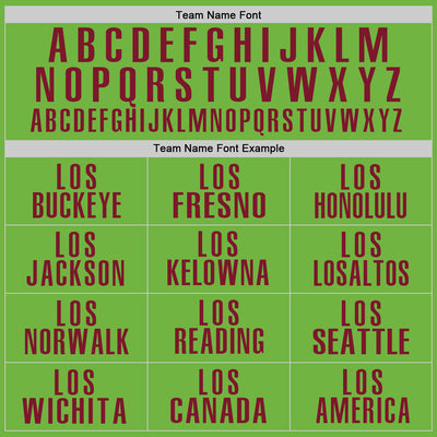 Custom Neon Green Crimson Performance Golf Polo Shirt