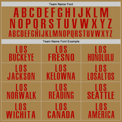 Custom Old Gold Red Performance Golf Polo Shirt