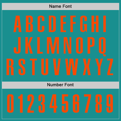 Custom Aqua Orange Performance Golf Polo Shirt