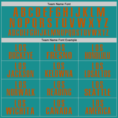 Custom Aqua Texas Orange Performance Golf Polo Shirt