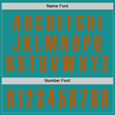 Custom Aqua Texas Orange Performance Golf Polo Shirt