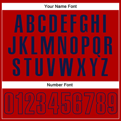 Custom Red Red-Navy Performance Vapor Golf Polo Shirt