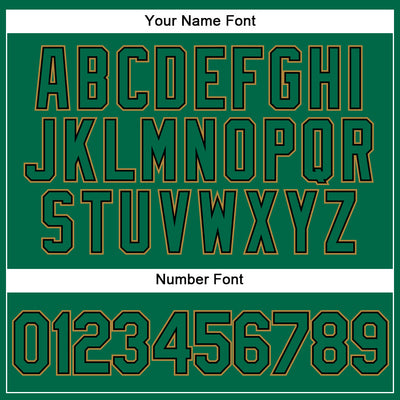 Custom Kelly Green Kelly Green Black-Old Gold Performance Vapor Golf Polo Shirt