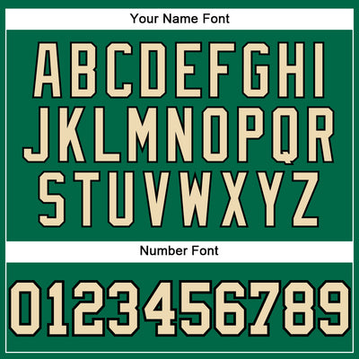 Custom Kelly Green City Cream-Black Performance Vapor Golf Polo Shirt