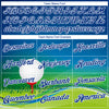 Custom Royal White 3D Pattern Design Golf Ball Performance Golf Polo Shirt