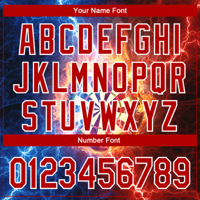 Custom Black Red-White 3D Pattern Design Lightning Flame Dart Board Performance Golf Polo Shirt